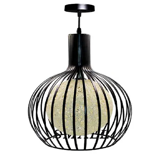 LGL-PENDANT LIGHT FD-8832 BLK+WHT GLOAB